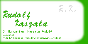 rudolf kaszala business card